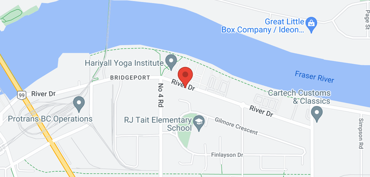 map of 10160 RIVER DRIVE